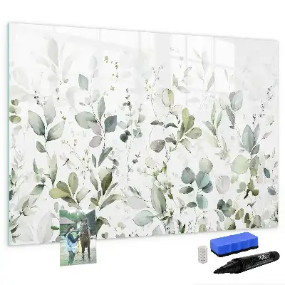 Tableau magnétique à dessiner motif plantes