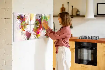 Tableau magnétique à dessiner carte du monde en aquarelle