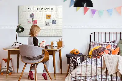 Tableau magnétique à dessiner planificateur mensuel