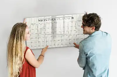 Tableau magnétique à dessiner planificateur mensuel