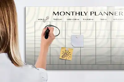 Tableau magnétique à dessiner planificateur mensuel