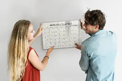 Tableau magnétique à dessiner planificateur mensuel