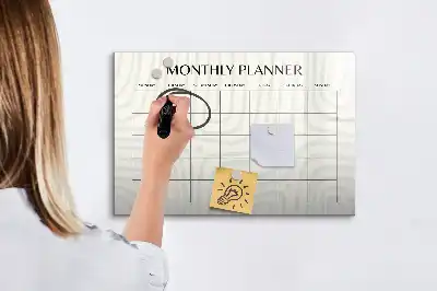 Tableau magnétique à dessiner planificateur mensuel