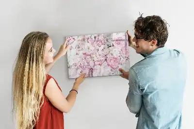 Tableau magnétique pour dessiner avec motif de fleurs décoratives