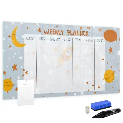 Tableau magnétique à dessiner planificateur de la semaine