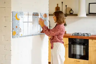 Tableau magnétique à dessiner planificateur de la semaine