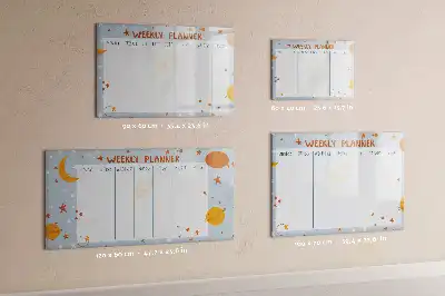 Tableau magnétique à dessiner planificateur de la semaine