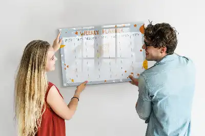 Tableau magnétique à dessiner planificateur de la semaine