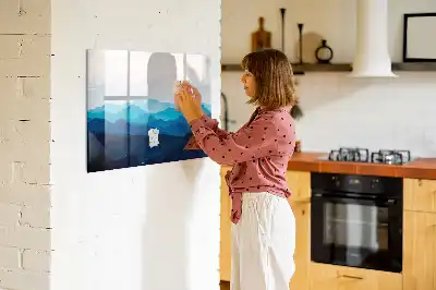 Tableau magnétique à dessiner modèle aquarelle d'eau