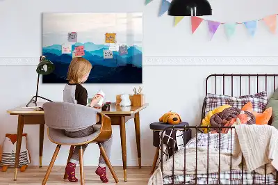 Tableau magnétique à dessiner modèle aquarelle d'eau
