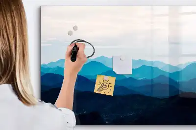 Tableau magnétique à dessiner modèle aquarelle d'eau