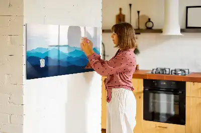 Tableau magnétique à dessiner modèle aquarelle d'eau
