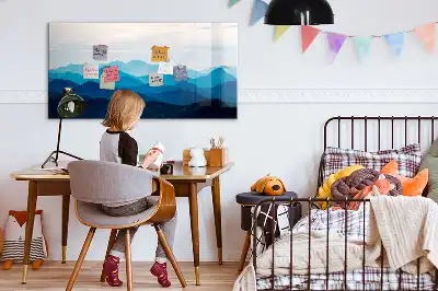 Tableau magnétique à dessiner modèle aquarelle d'eau