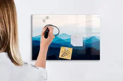 Tableau magnétique à dessiner modèle aquarelle d'eau
