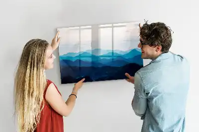 Tableau magnétique à dessiner modèle aquarelle d'eau