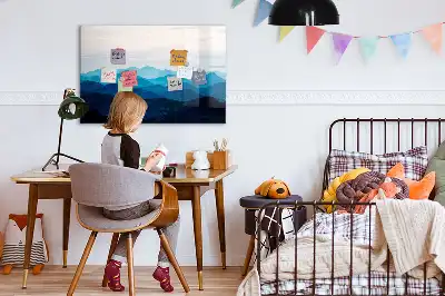 Tableau magnétique à dessiner modèle aquarelle d'eau