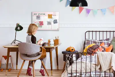 Planificateur mensuel magnétique pour enfants tableau de dessin