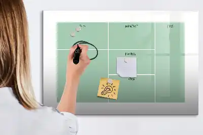 Tableau magnétique à dessiner organisateur de bureau