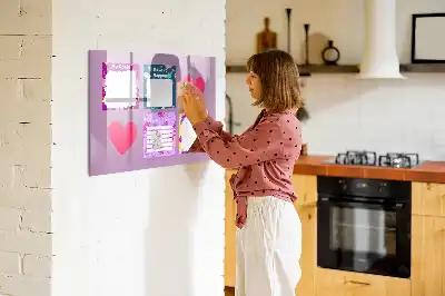 Tableau magnétique à dessiner modèle notes effrayantes