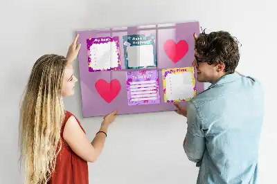 Tableau magnétique à dessiner modèle notes effrayantes