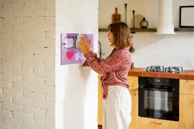 Tableau magnétique à dessiner modèle notes effrayantes