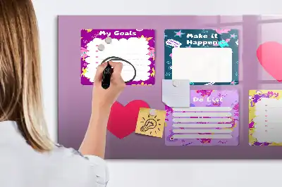 Tableau magnétique à dessiner modèle notes effrayantes