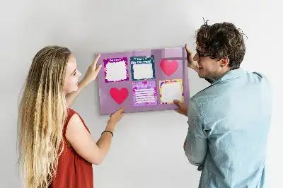 Tableau magnétique à dessiner modèle notes effrayantes