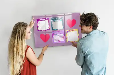 Tableau magnétique à dessiner modèle notes effrayantes