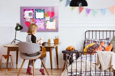 Tableau magnétique à dessiner modèle notes effrayantes