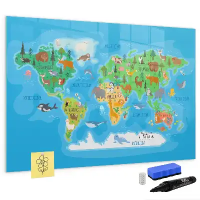 Tableau magnétique pour dessiner motif carte en dessin animé