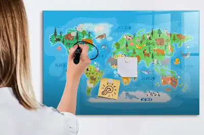 Tableau magnétique pour dessiner motif carte en dessin animé