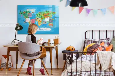 Tableau magnétique pour dessiner motif carte en dessin animé