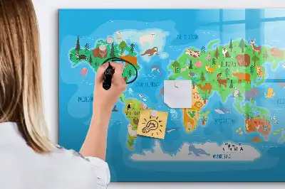 Tableau magnétique pour dessiner motif carte en dessin animé