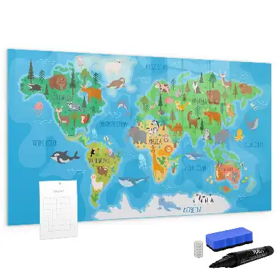 Tableau magnétique pour dessiner motif carte en dessin animé