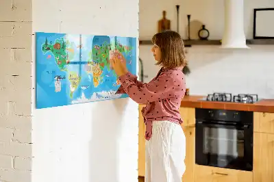 Tableau magnétique pour dessiner motif carte en dessin animé