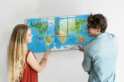 Tableau magnétique pour dessiner motif carte en dessin animé