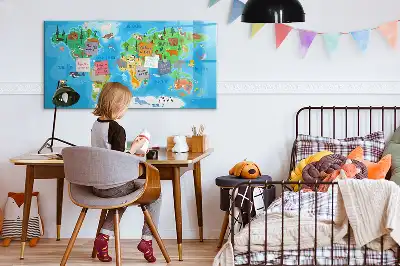 Tableau magnétique pour dessiner motif carte en dessin animé