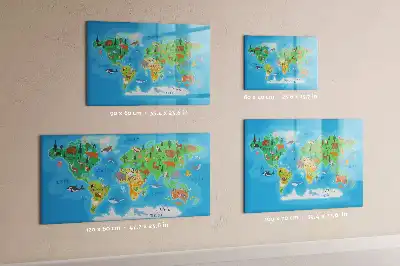 Tableau magnétique pour dessiner motif carte en dessin animé