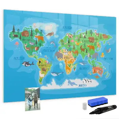Tableau magnétique pour dessiner motif carte en dessin animé