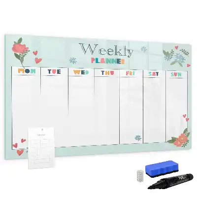 Planificateur hebdomadaire tableau magnétique à dessiner