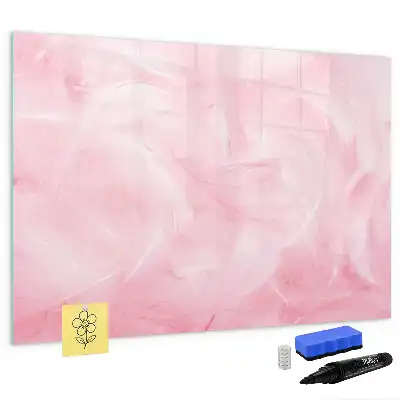 Tableau magnétique pour dessiner motif abstraction de plumes