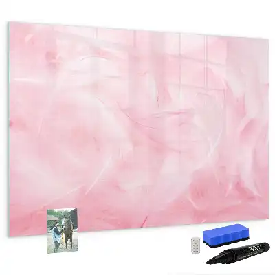 Tableau magnétique pour dessiner motif abstraction de plumes