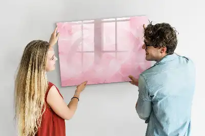 Tableau magnétique pour dessiner motif abstraction de plumes
