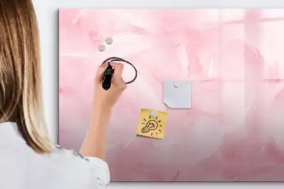 Tableau magnétique pour dessiner motif abstraction de plumes
