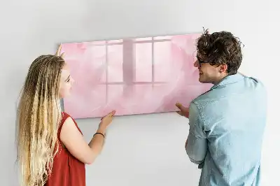 Tableau magnétique pour dessiner motif abstraction de plumes
