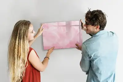 Tableau magnétique pour dessiner motif abstraction de plumes
