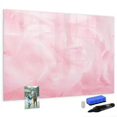 Tableau magnétique pour dessiner motif abstraction de plumes