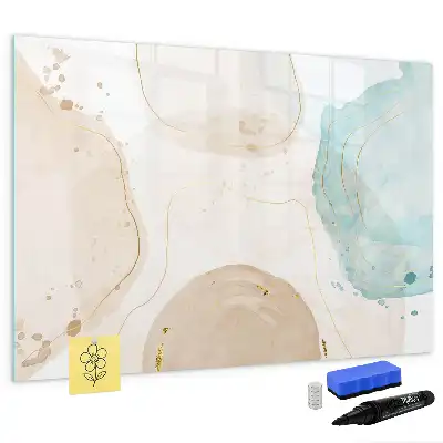 Tableau magnétique à dessiner modèle taches d'aquarelle