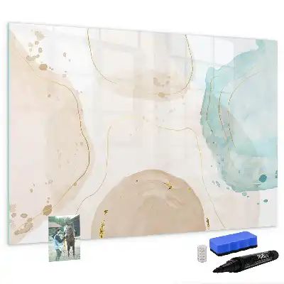 Tableau magnétique à dessiner modèle taches d'aquarelle