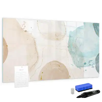 Tableau magnétique à dessiner modèle taches d'aquarelle